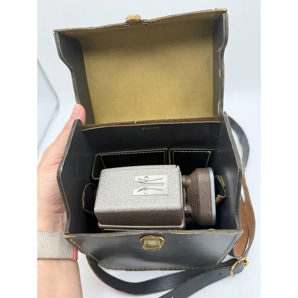 Vintage Bell & Howell 333 8mm Movie Film Camera With Case Not Tested